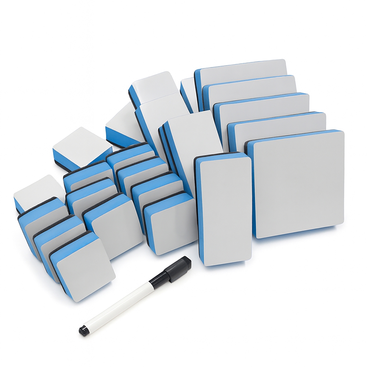 Flipside Products 33006 Dry Erase Board Buddies Combo Set - 25 Pack