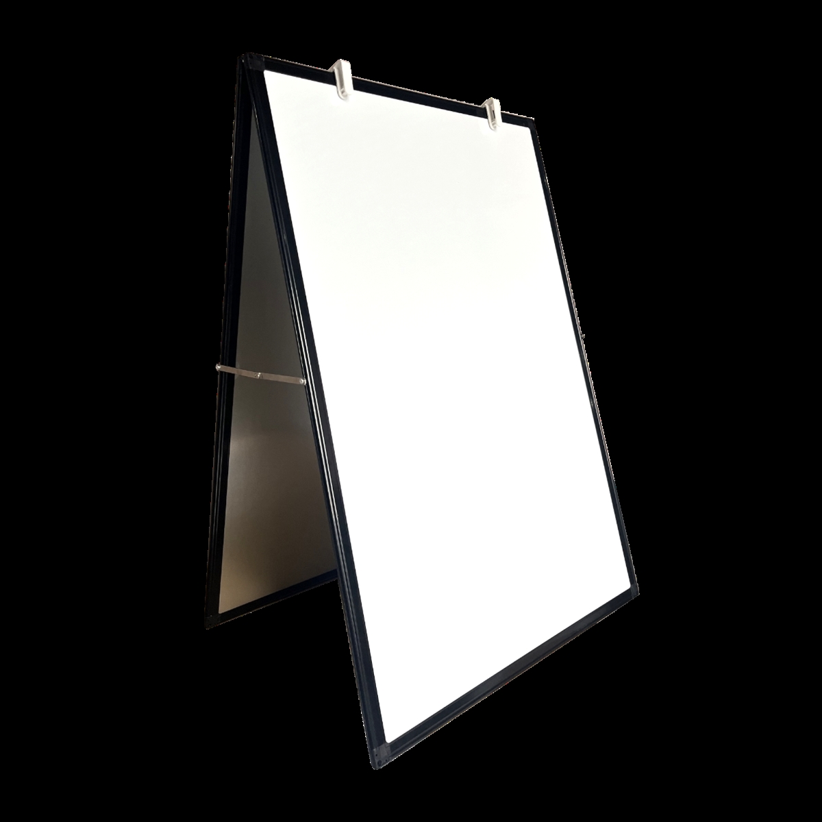 Flipside Products 31635 24' x 36' Double-sided Magnetic Dry Erase Black Aluminum Marquee Easel