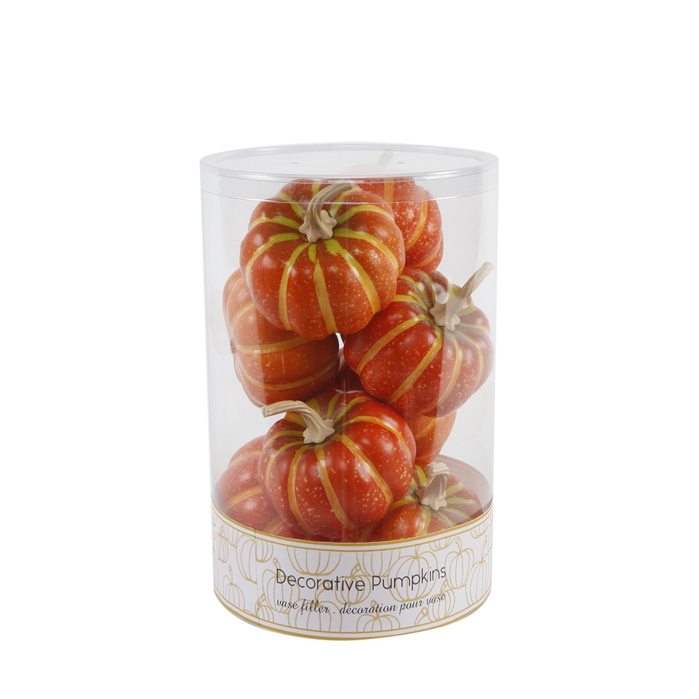 8 PCS BOXED PUMPKINS (ORANGE)