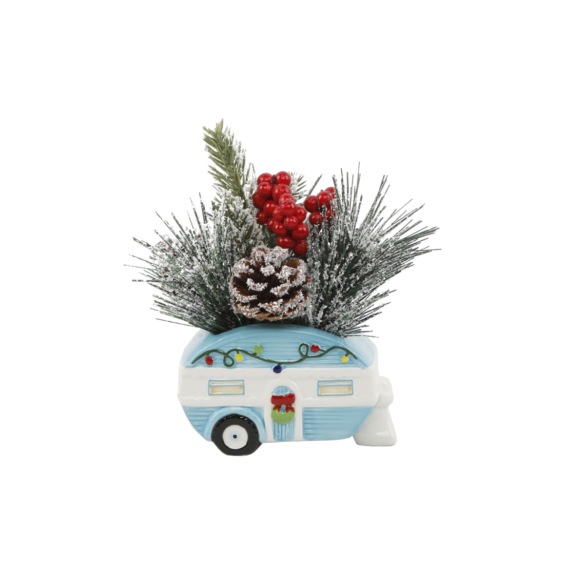 Xmas Mix in 8' Blue Ceramic CAMPER 5X2.75X3