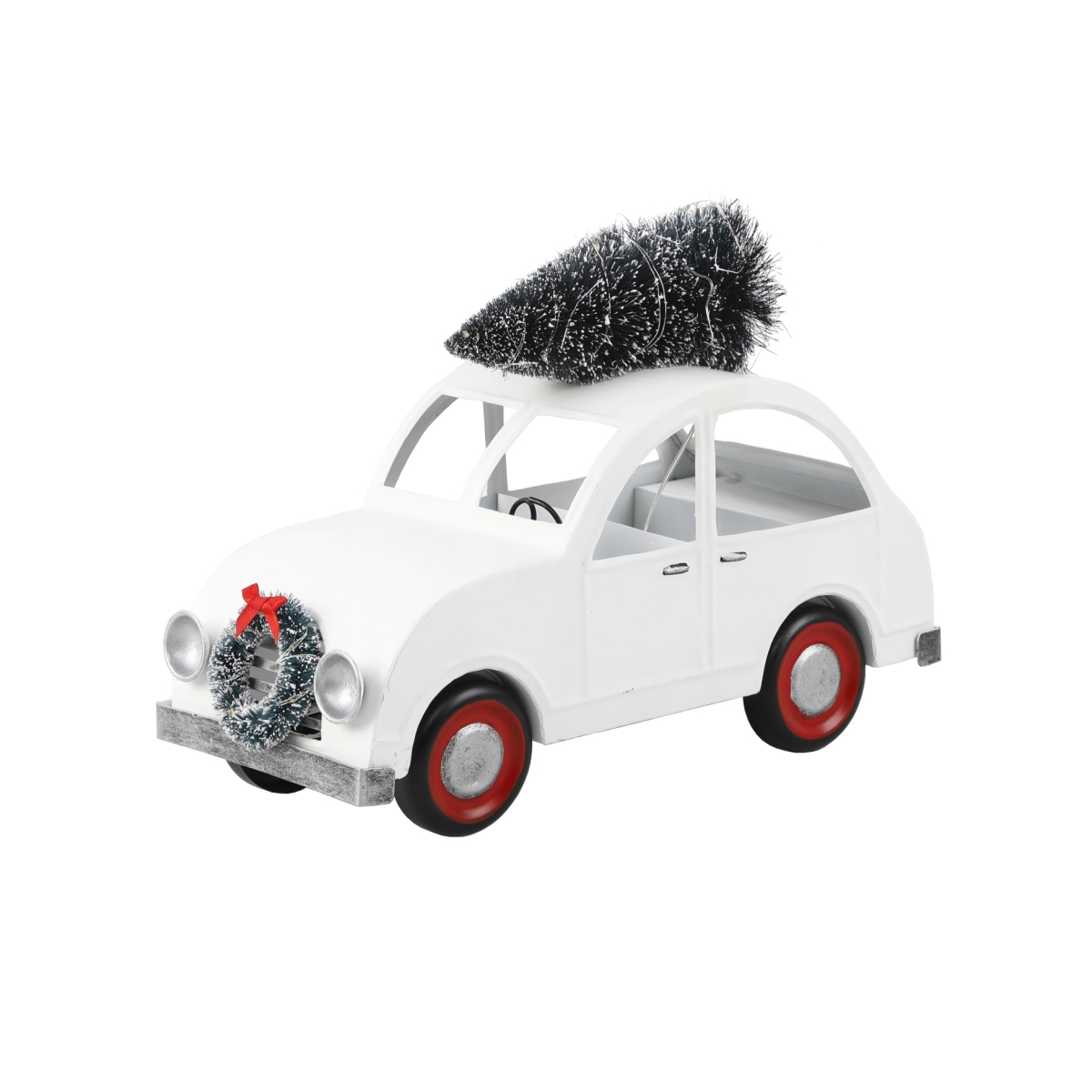 13'L LED Tin Car w/ Tree
