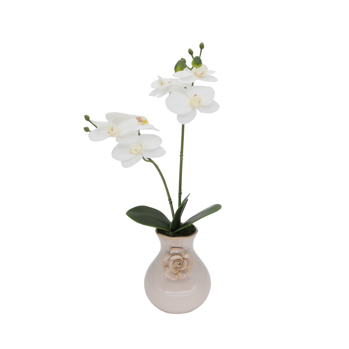 CS3806E-PK 15' Real-touch Orchid in Cermaic Vase