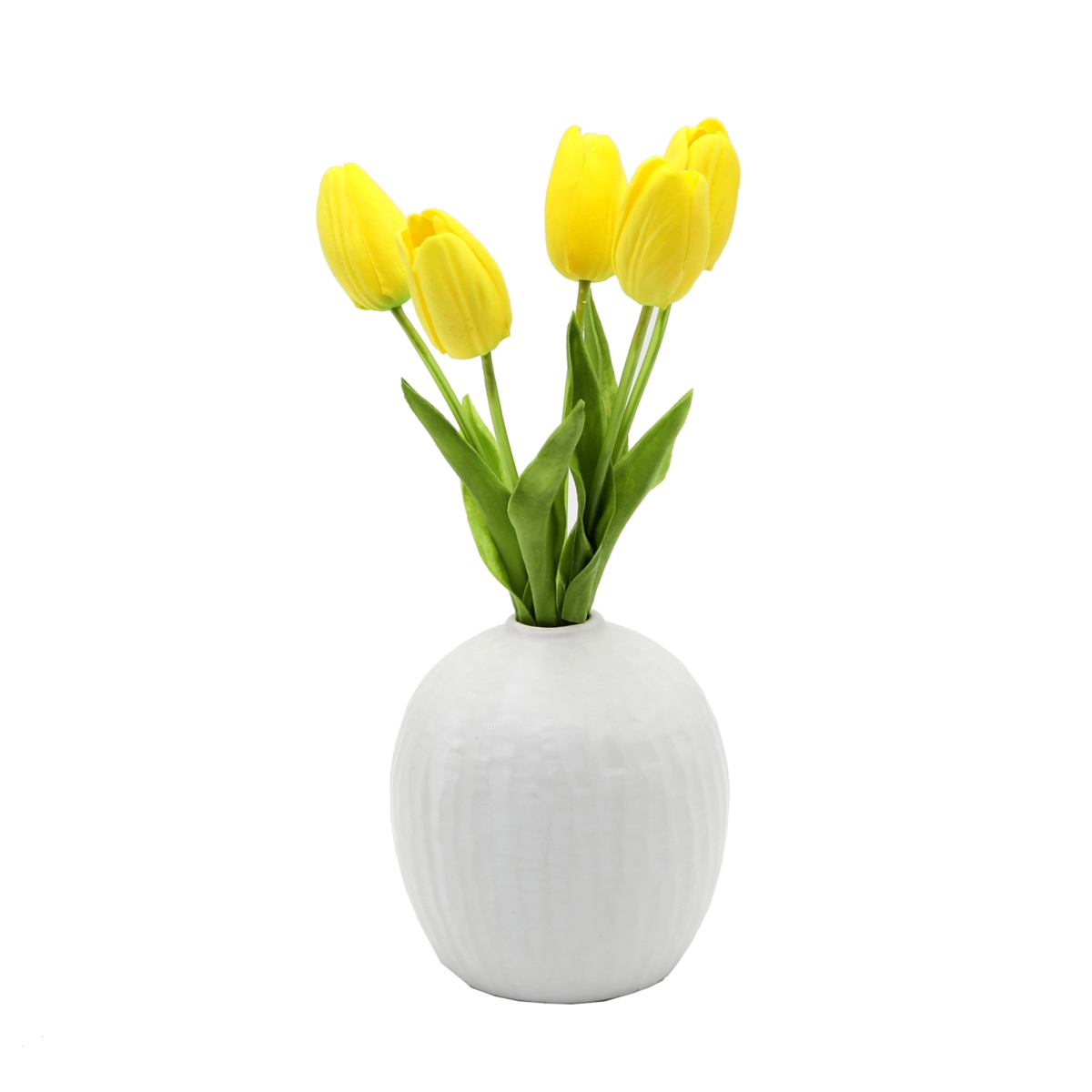 11.25H 5 Real-touch Tulips in 5'H Vase