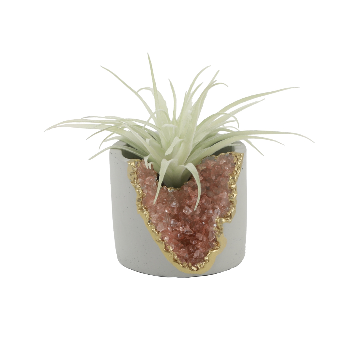 CS6131E-PK Succ in 4' Amethyst Crystal Cement 4X4X3.5