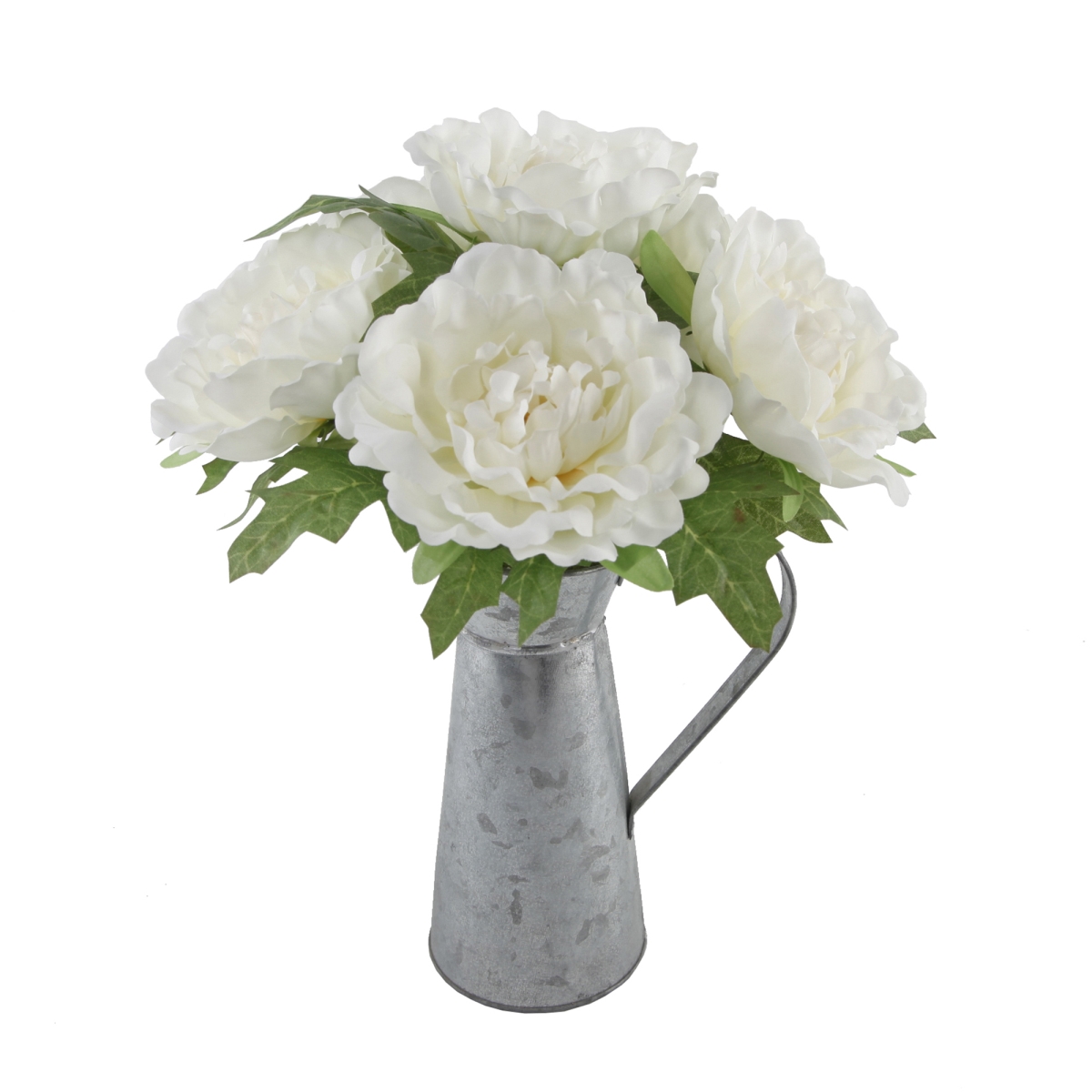 13' Tall White Peony in Tin