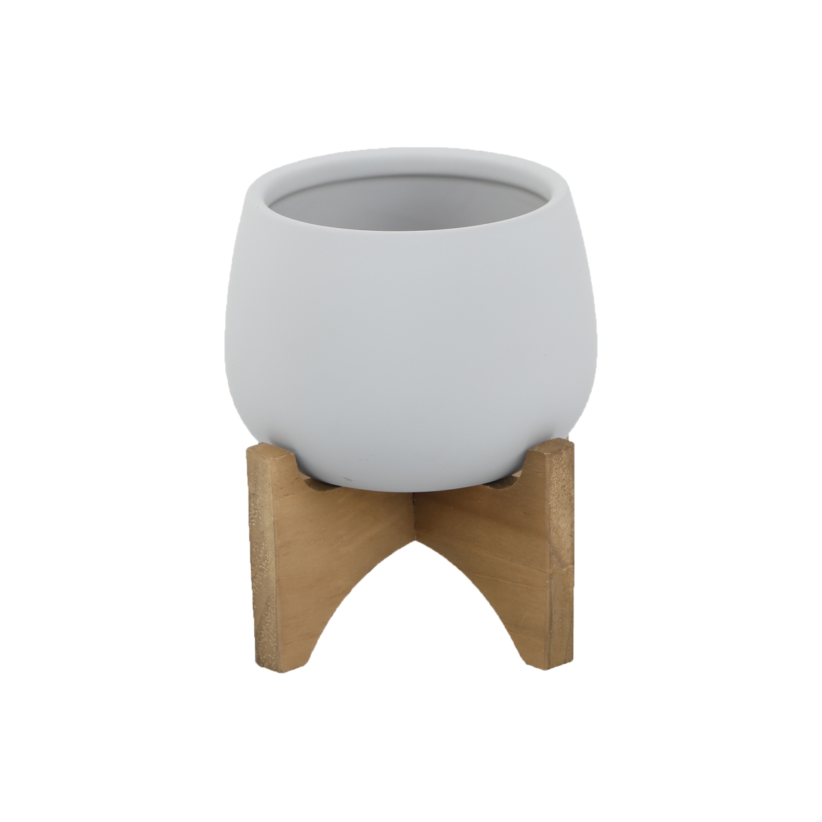 4.8' Soft-touch Round Ceramic w/ Wood Stand