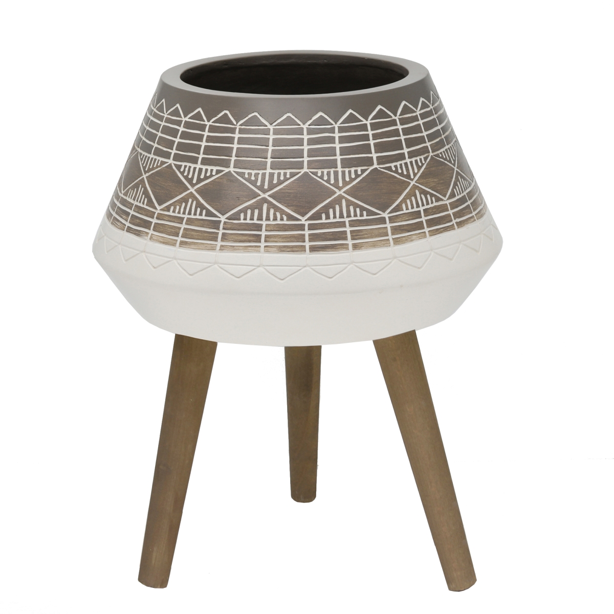 18'W Peru Fiberglass Pot on Stand