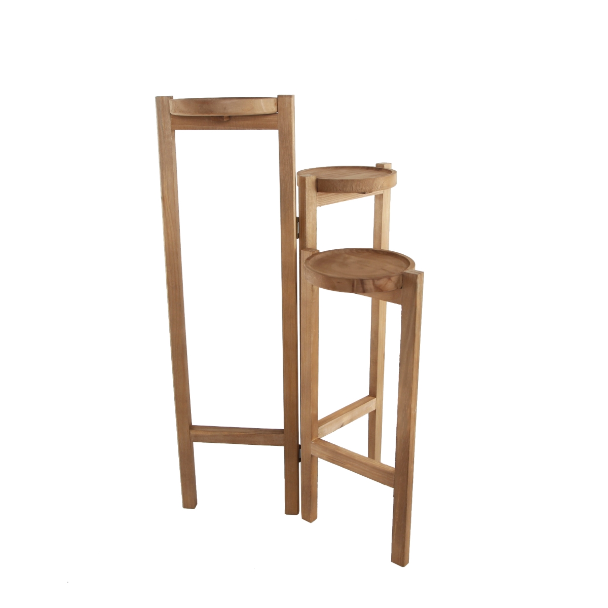 FR312E-DRK 30' Wood 3-tired Planter Stand