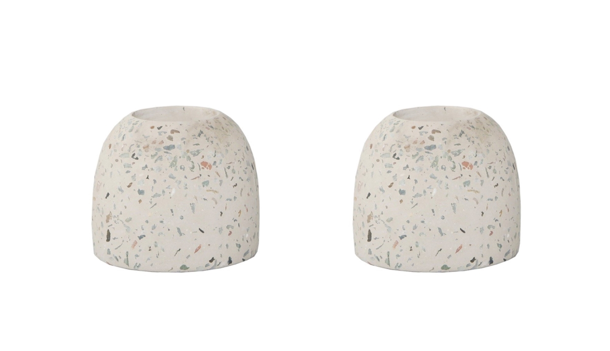 SET OF 2 3.5' Terrazzo  Vase