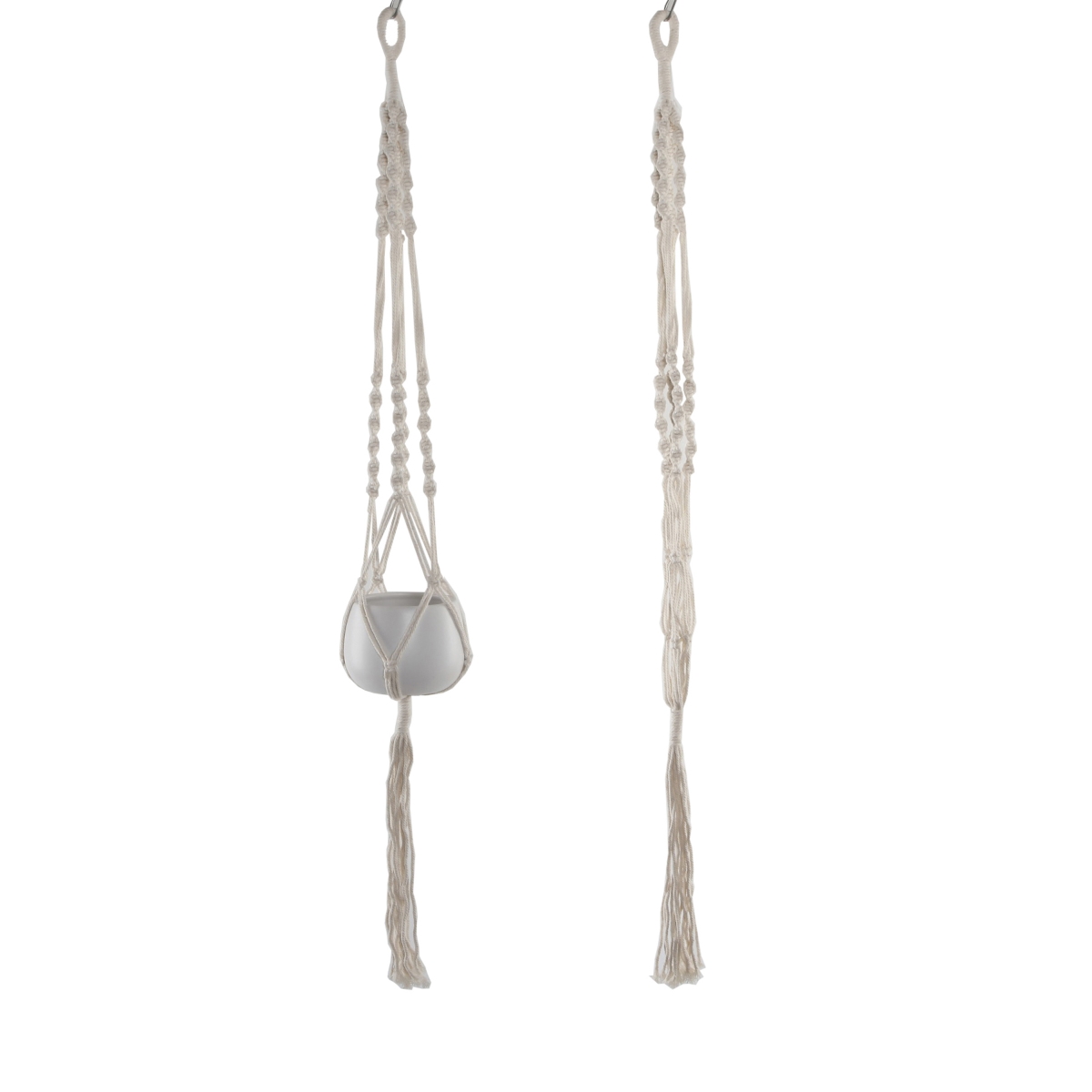 41' H hanging macrame planter hanger