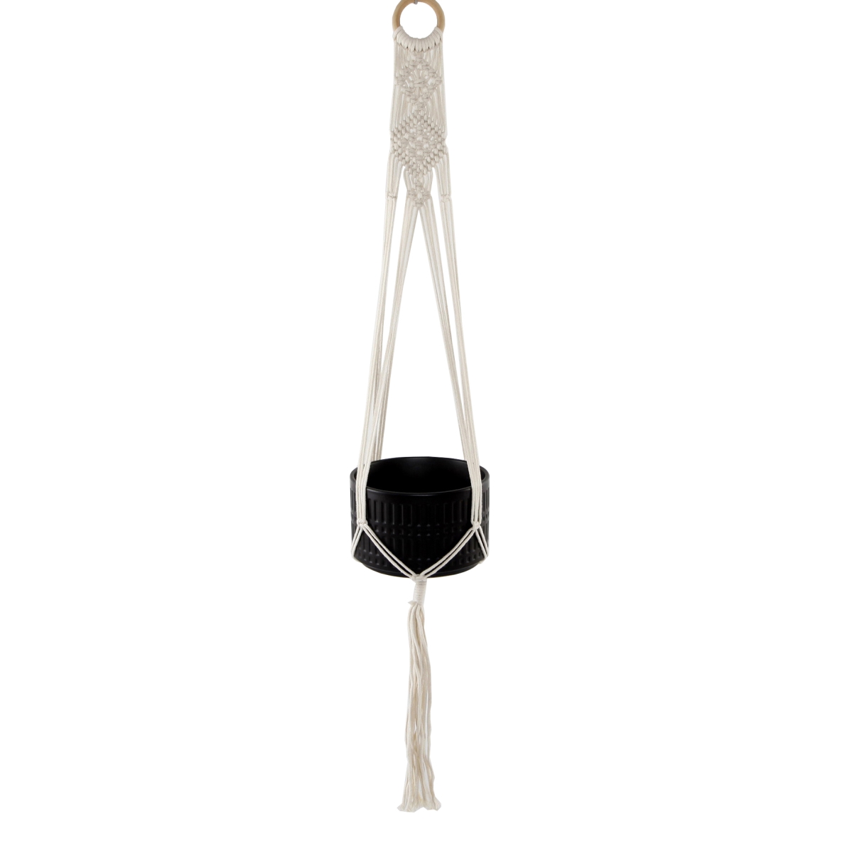 43' H hanging macrame  planter hanger