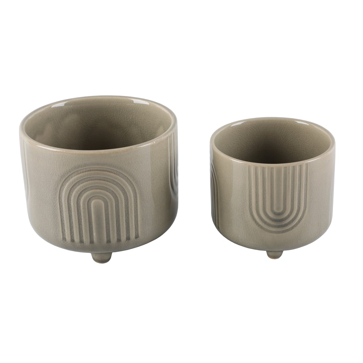 6IN & 4.75' RAINBOW FOOTED PLANTER
