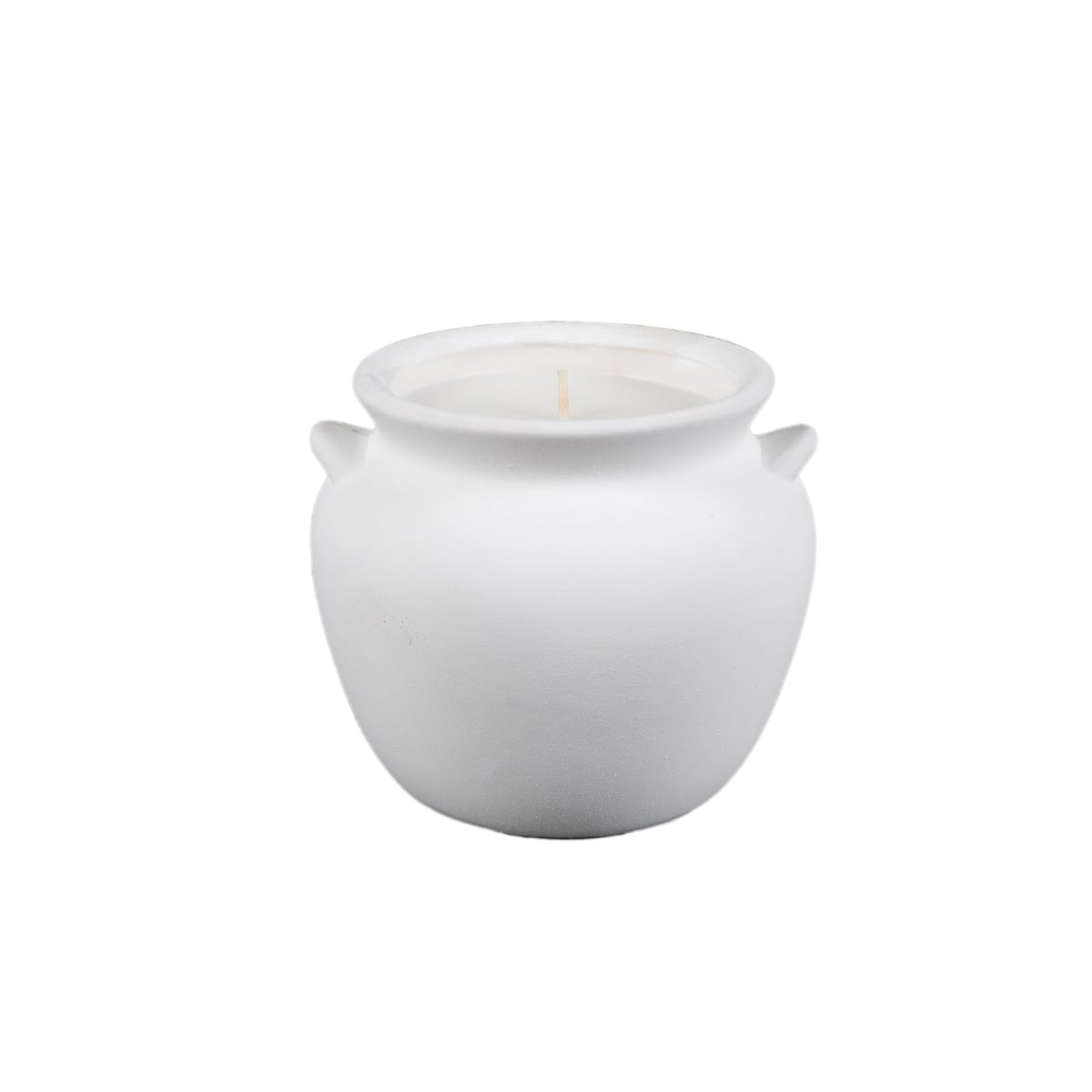 CD671-SDWH 5' Sandwhite Ceramic Urn Candle - 23 oz