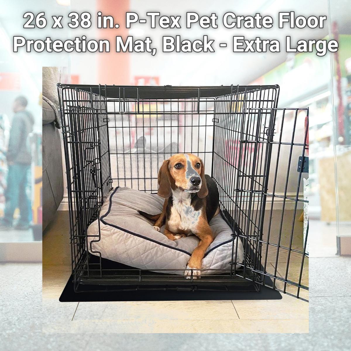 Picture of Floortex NCSMFLLS0002 26 x 38 in. P-Tex Pet Crate Floor Protection Mat, Black - Extra Large