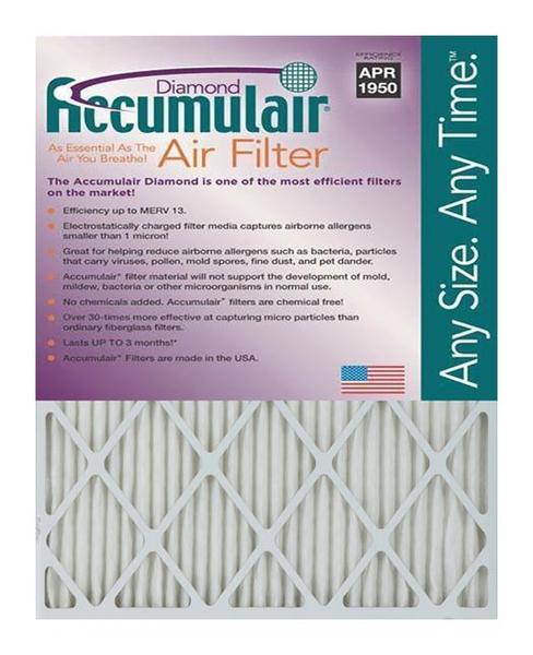 Picture of Accumulair FD18X27A 18 x 27 x 1 in. MERV 13 Actual Size Diamond Filter