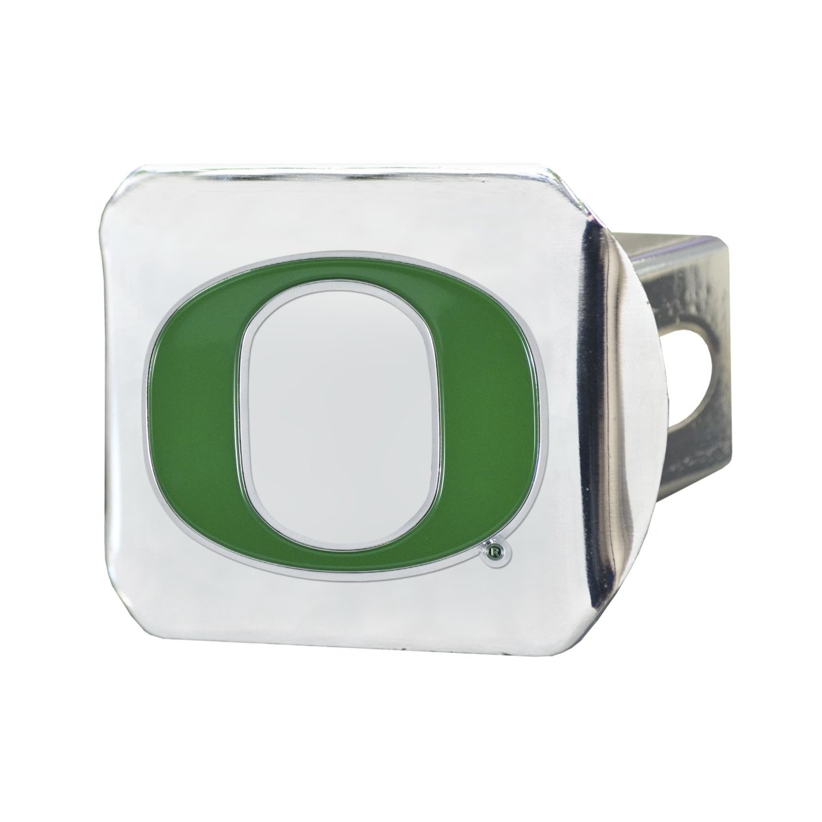 Picture of FanMats 22811 3.4 x 4 in. NCAA-University of Oregon Hitch Covers&#44; Chrome