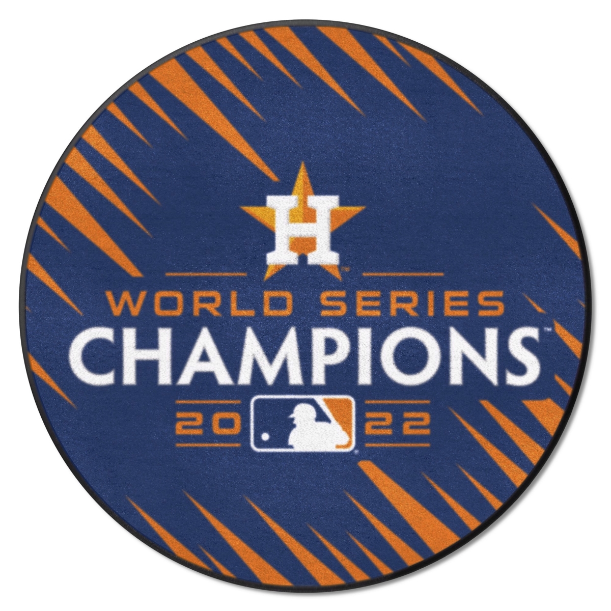 34276 27 in. Dia. Houston Astros 2022 MLB World Series Champions Baseball Mat, Blue -  FanMats