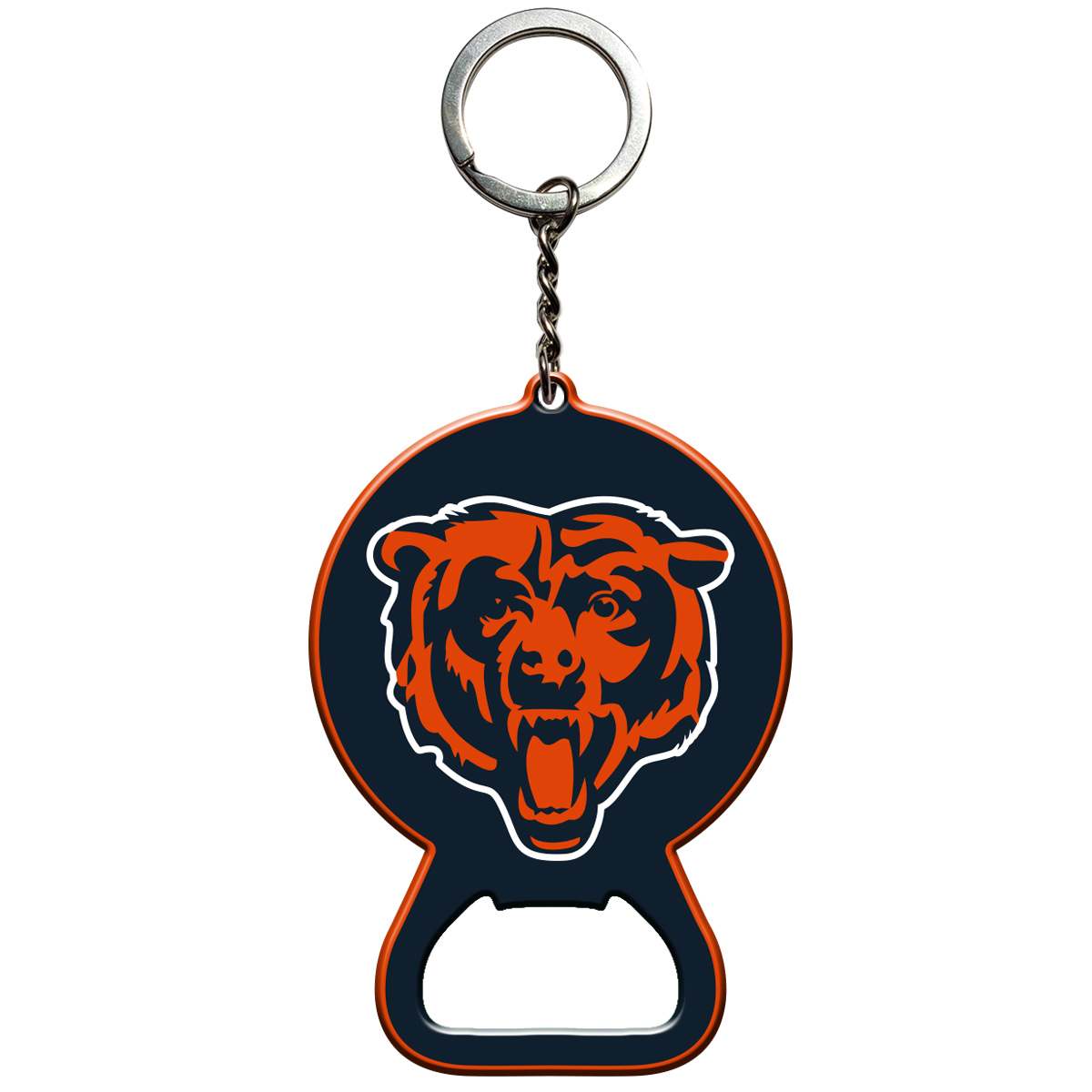Picture of Fanmats 62489 3 x 3 in. Chicago Bears Keychain Bottle Opener&#44; Blue & Orange