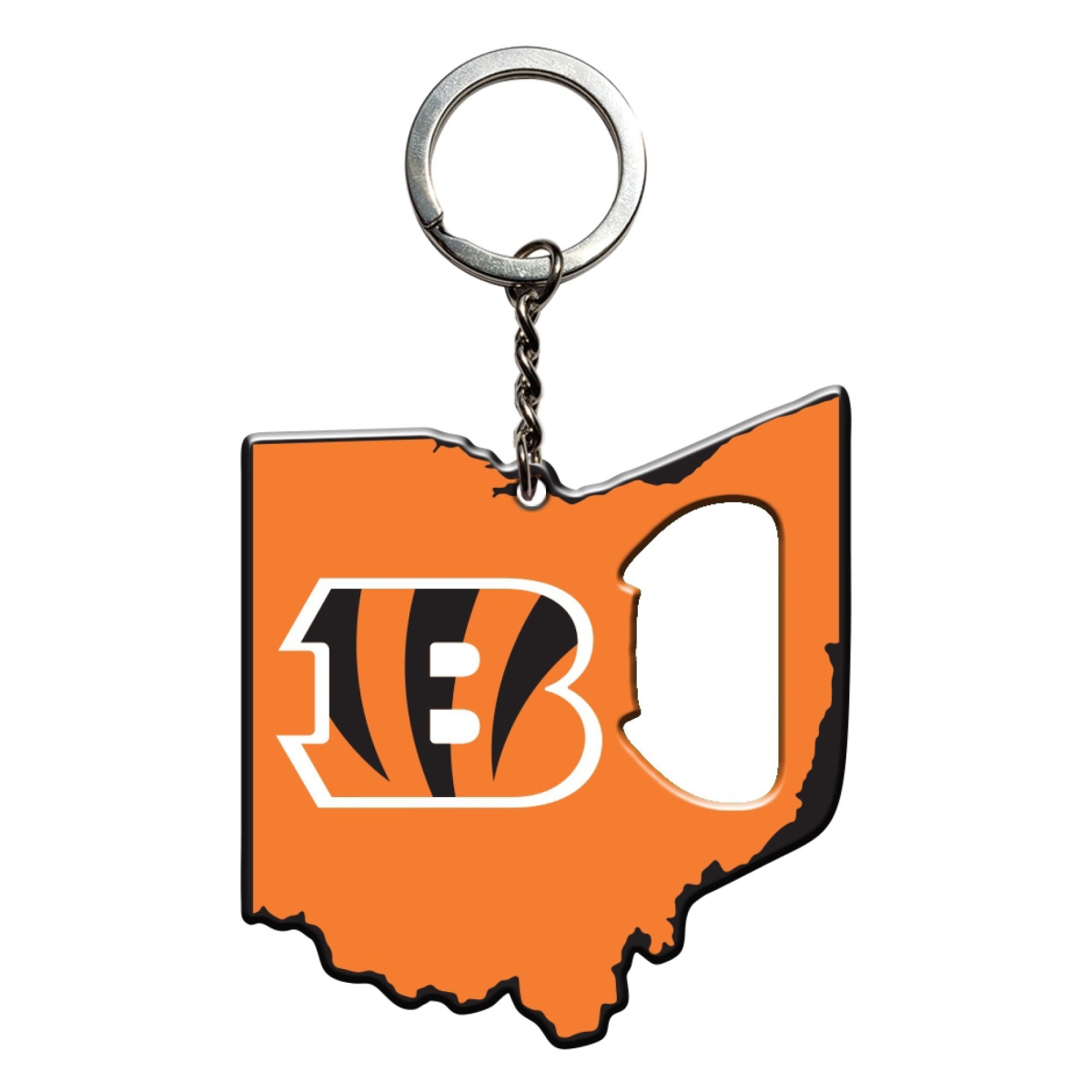 Picture of Fanmats 63416 3 x 3 in. Cincinnati Bengals Keychain Bottle Opener&#44; Orange