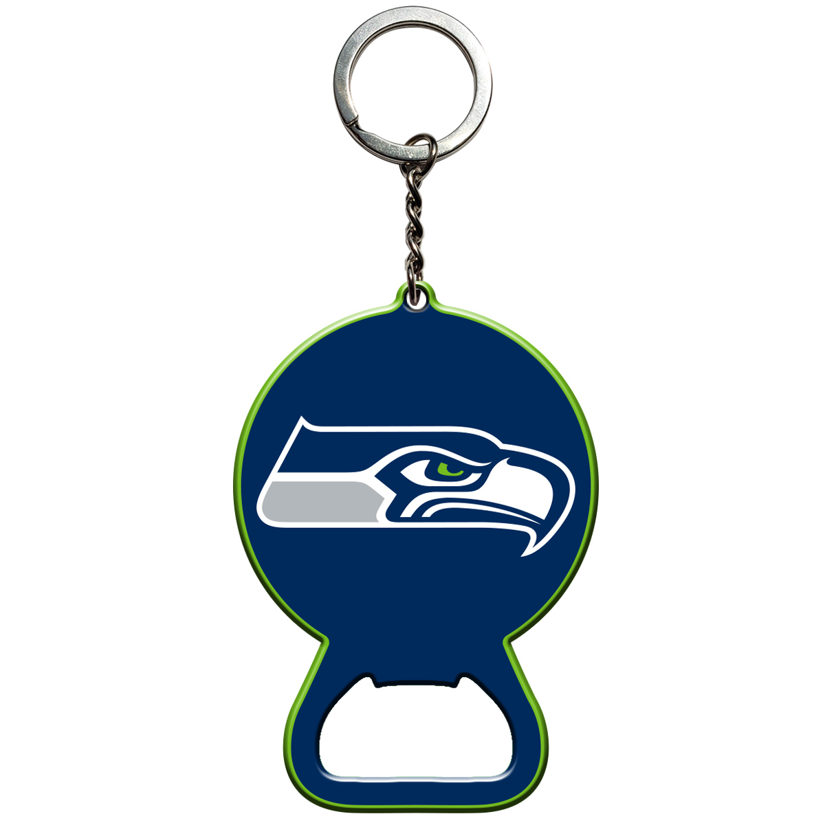 Picture of Fanmats 62504 3 x 3 in. Seattle Seahawks Keychain Bottle Opener&#44; Blue