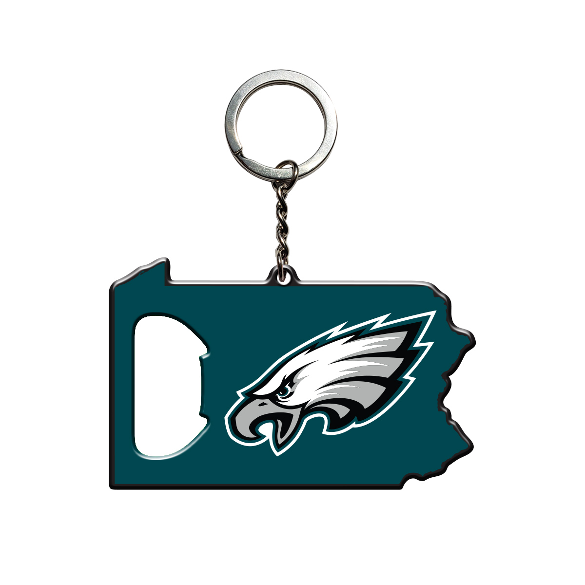 Picture of Fanmats 62502 3 x 3 in. Philadelphia Eagles Keychain Bottle Opener&#44; Green