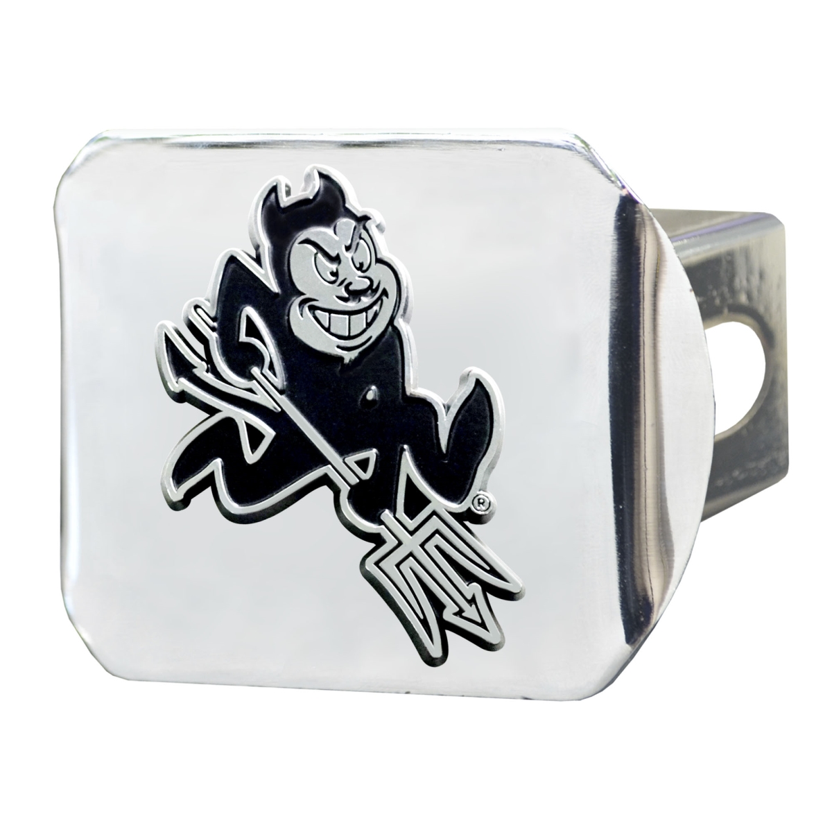 Picture of Fanmats 24997 3.4 x 4 in. Arizona State Sun Devils Chrome Metal Hitch Cover with 3D Emblem