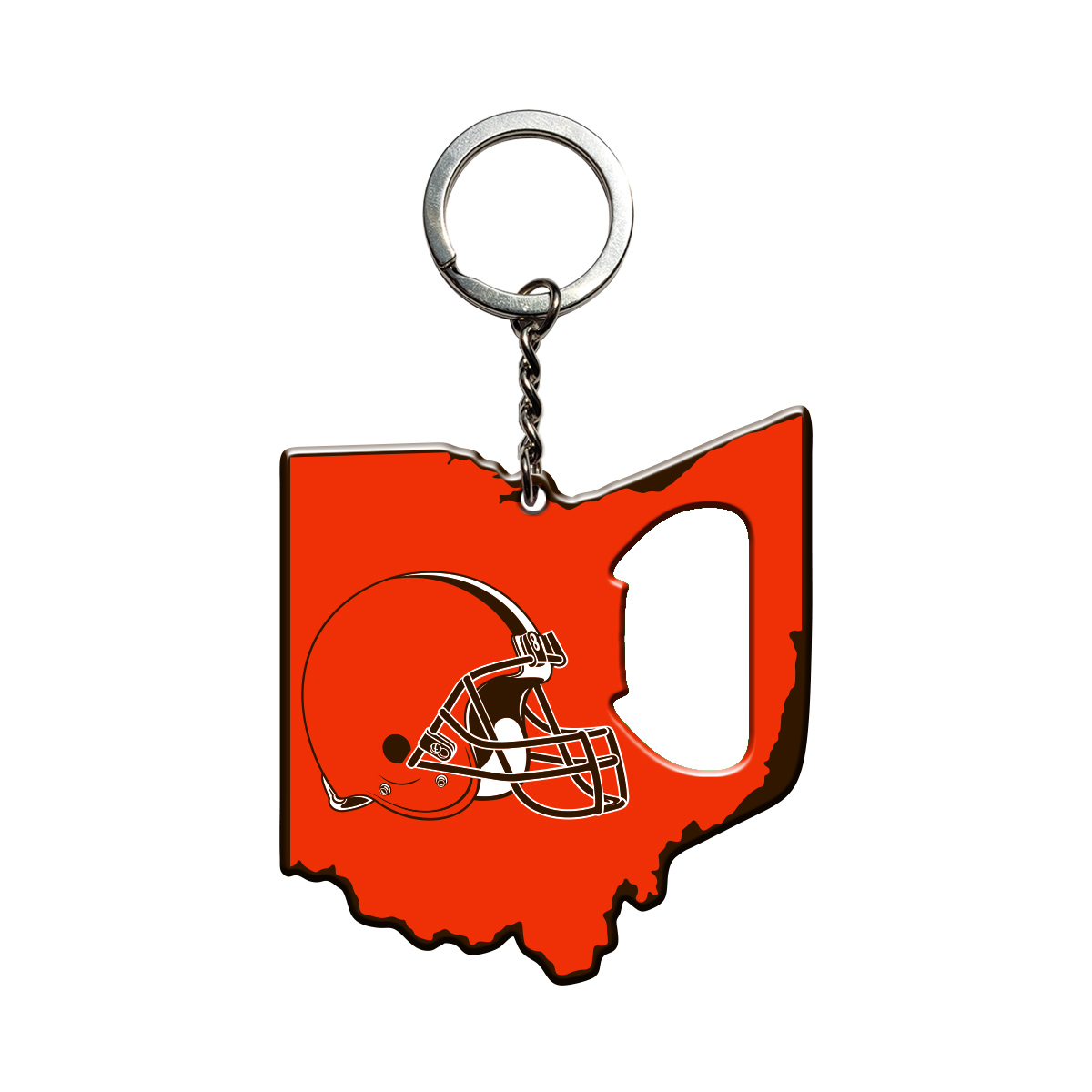 Picture of Fanmats 62490 3 x 3 in. Cleveland Browns Keychain Bottle Opener&#44; Orange