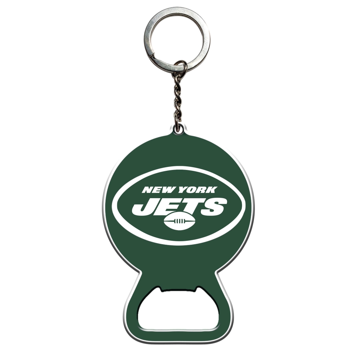Picture of Fanmats 63421 3 x 3 in.   York Jets Keychain Bottle Opener&#44; Green