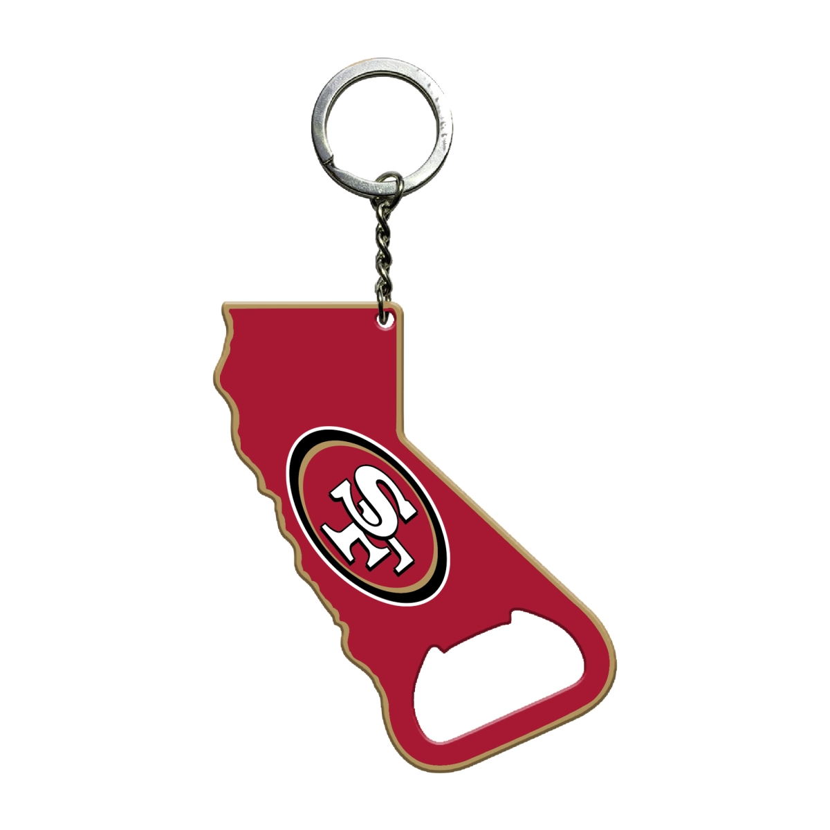 Picture of Fanmats 28917 3 x 3 in. San Francisco 49ers Keychain Bottle Opener&#44; Red