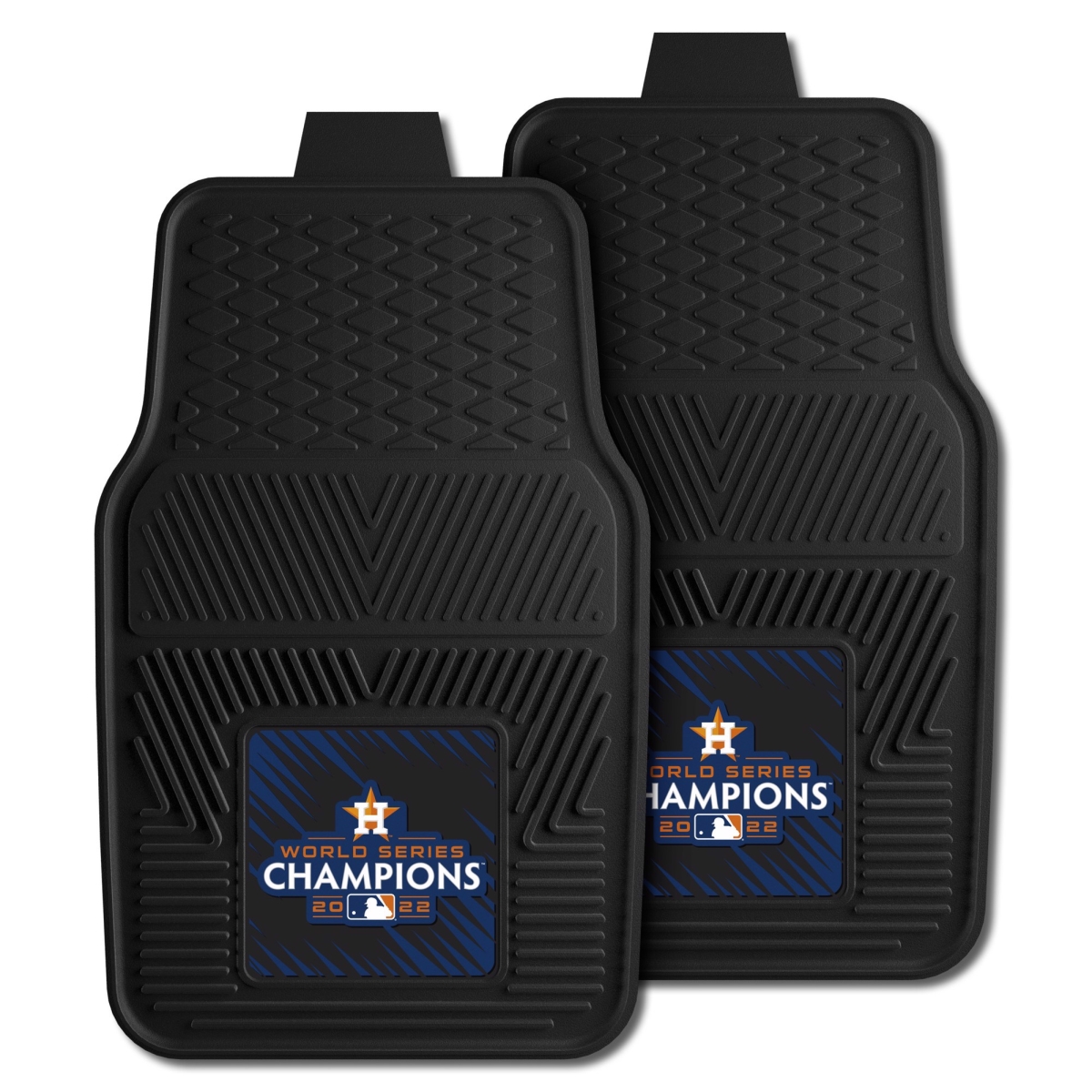 34278 17 x 27 in. Houston Astros 2022 MLB World Series Champions Vinyl Car Mat Set, Black - 2 Piece -  FanMats