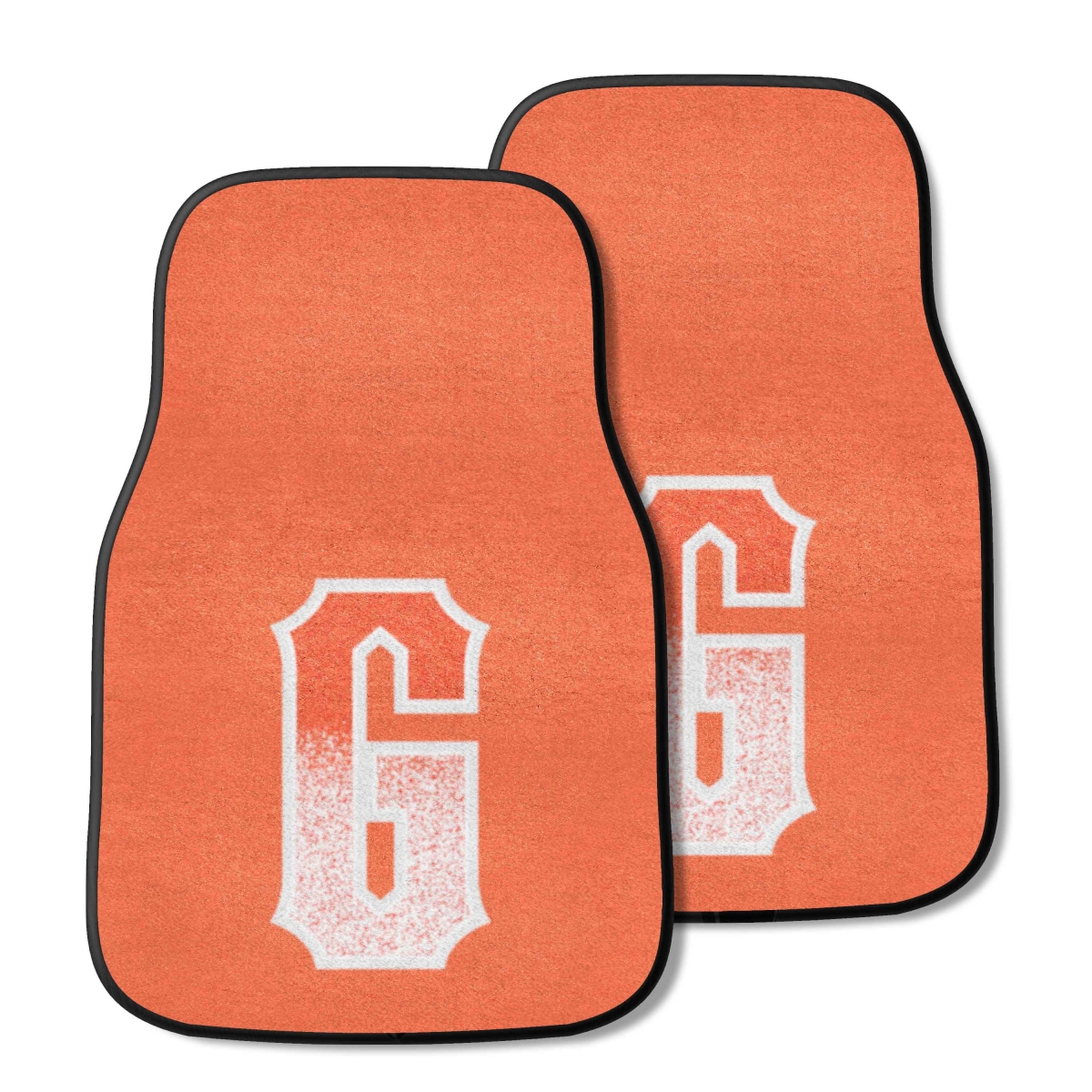 37570 17 x 27 in. San Francisco Giants Front Carpet Car Mat Set, Orange - 2 Piece -  FanMats