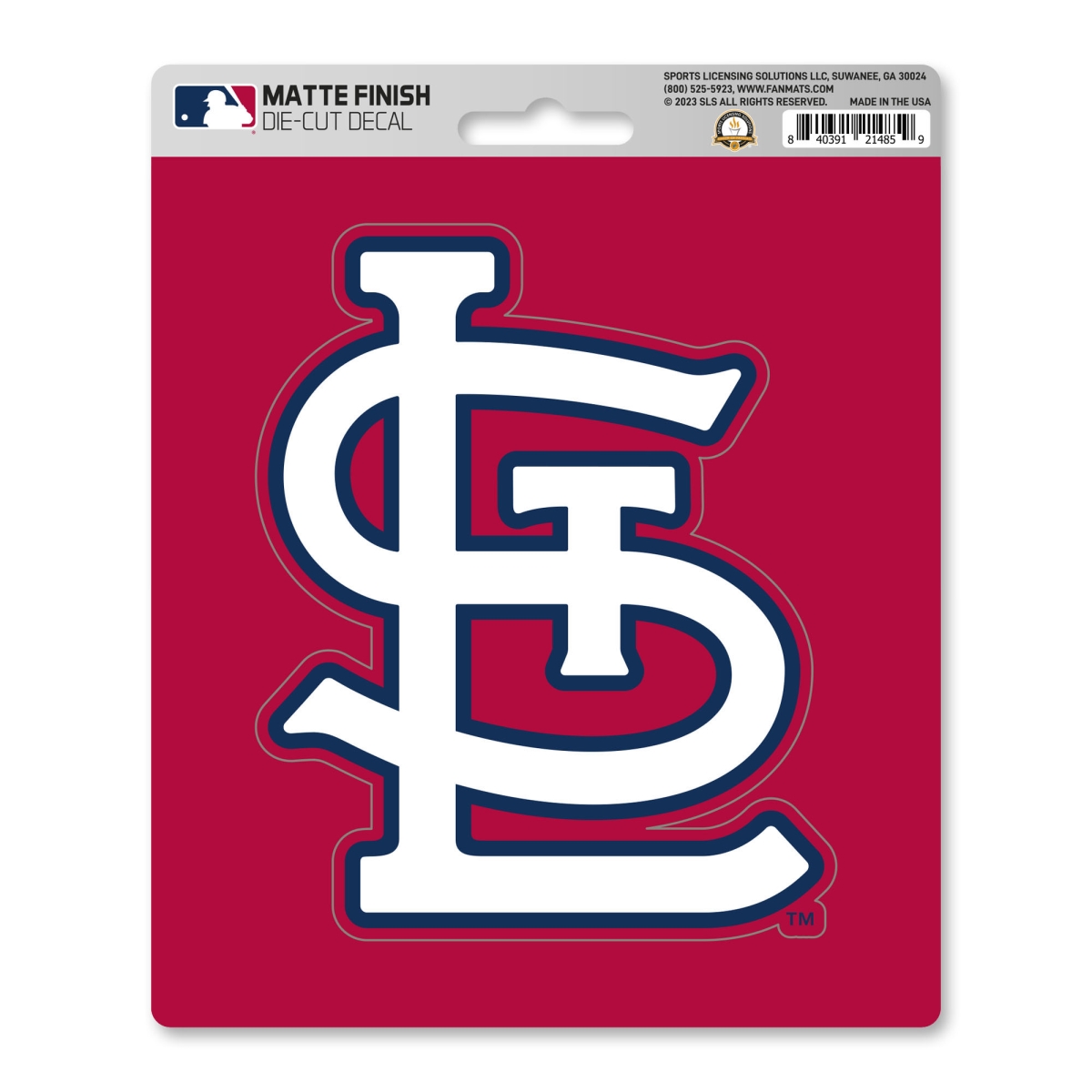 39171 5 x 6.25 in. St. Louis Cardinals Matte Decal Sticker, White -  FanMats