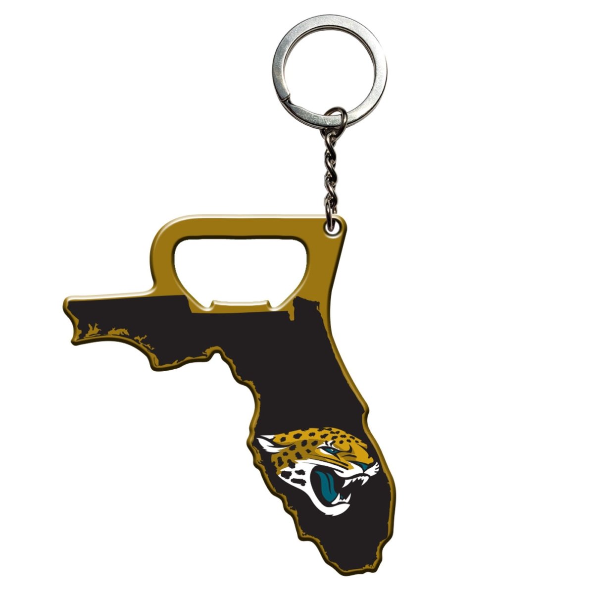 Picture of Fanmats 63419 3 x 3 in. Jacksonville Jaguars Keychain Bottle Opener&#44; Brown