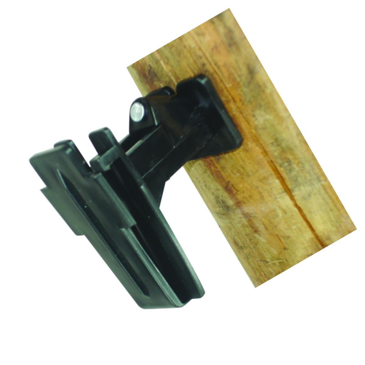 Picture of Field Guardian 102140 Wood Post - 2 in. Polytape Nail on offset Insulator- Black