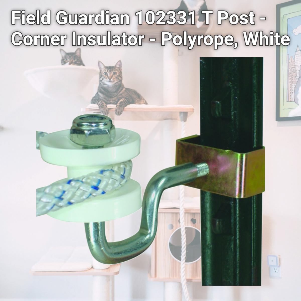 Picture of Field Guardian 102331 T Post - Corner Insulator - Polyrope, White