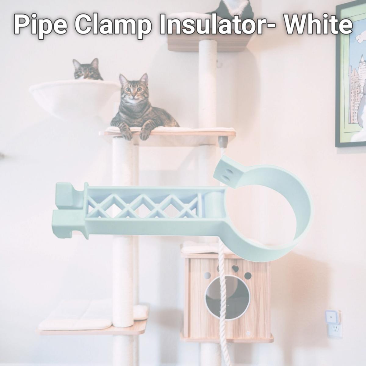 Picture of Field Guardian 102512 Pipe Clamp Insulator- White