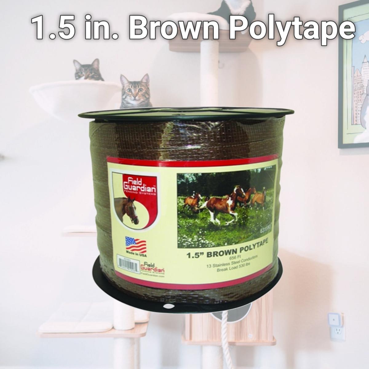 Picture of Field Guardian 631553 1.5 in. Brown Polytape