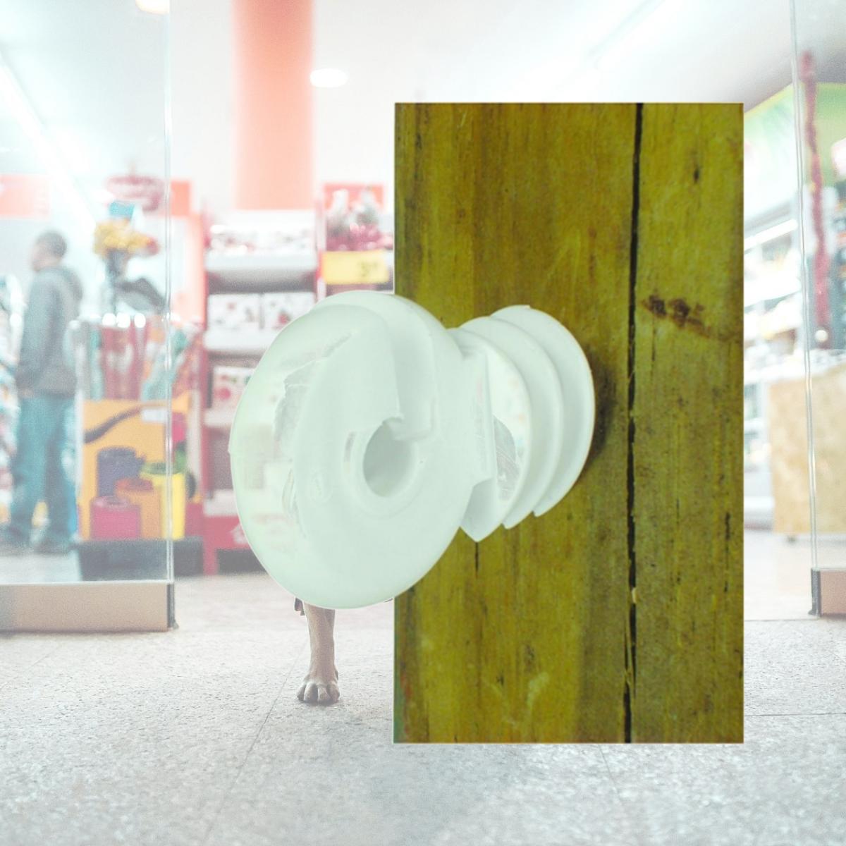 Picture of Field Guardian 650503 Wood Post- Screw in Ring Insulator - Polyrope- White