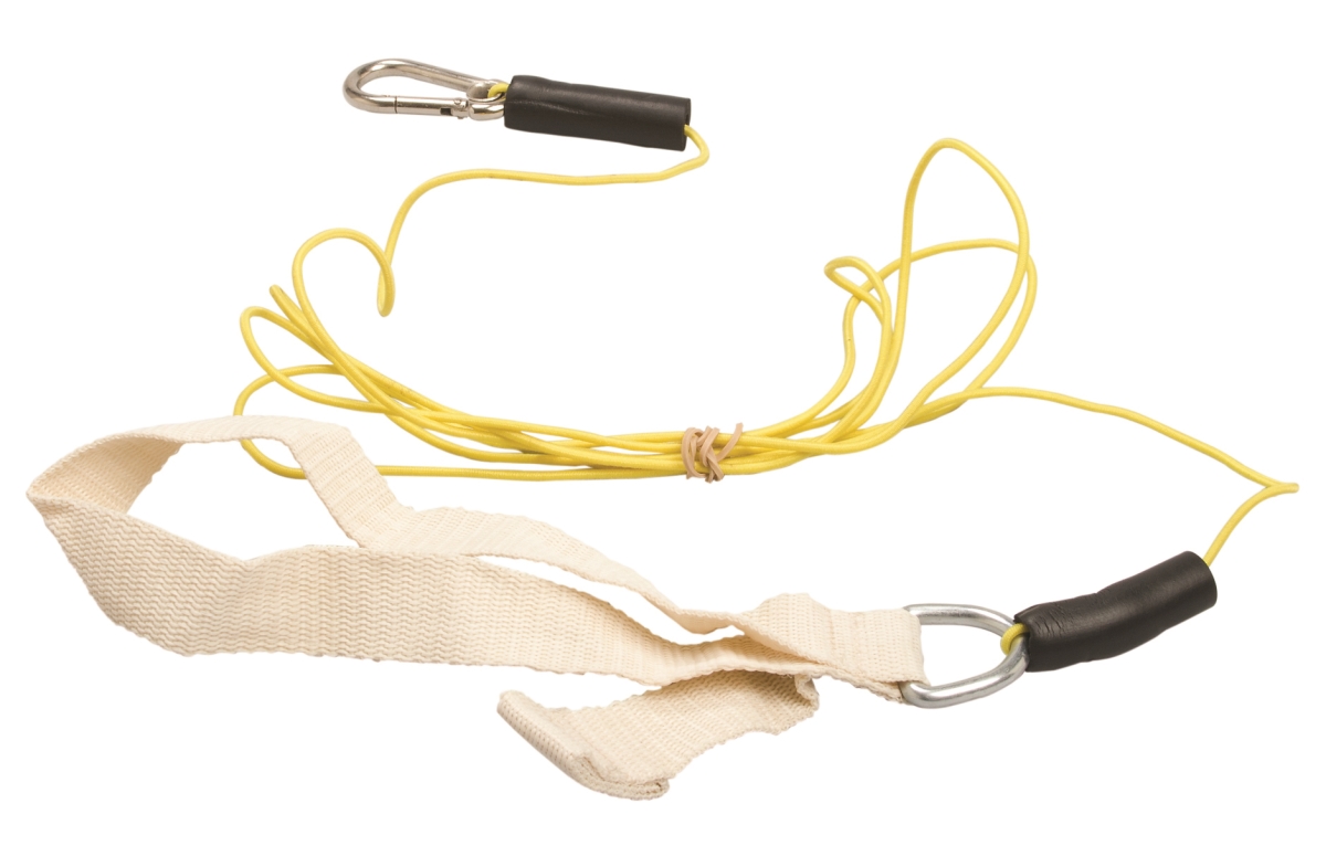 Cando  4 ft. Exercise Bungee Cord with Attachments, Tan - 2 x Light