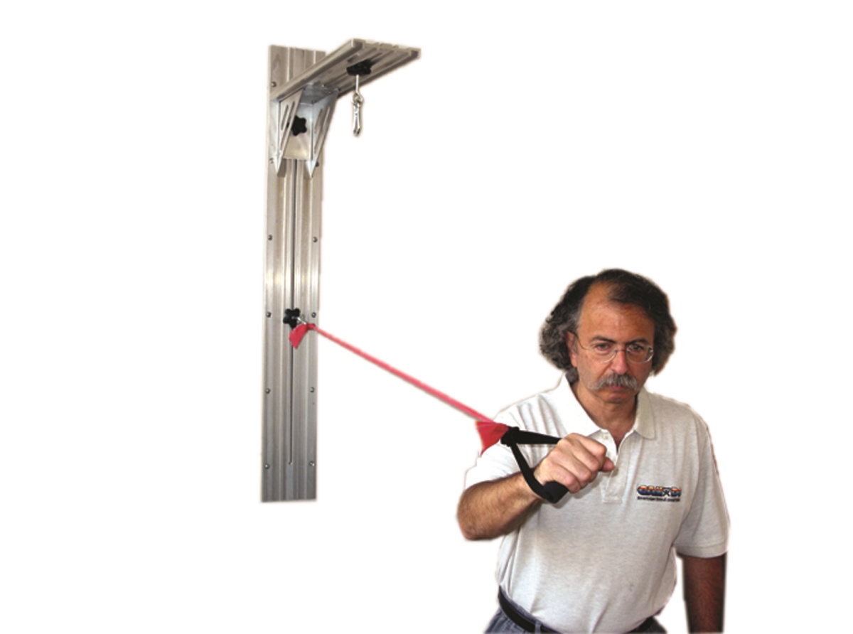 Cando 10-5097 4 ft. Walslide Original Exercise Station - Vertical Overhead Section