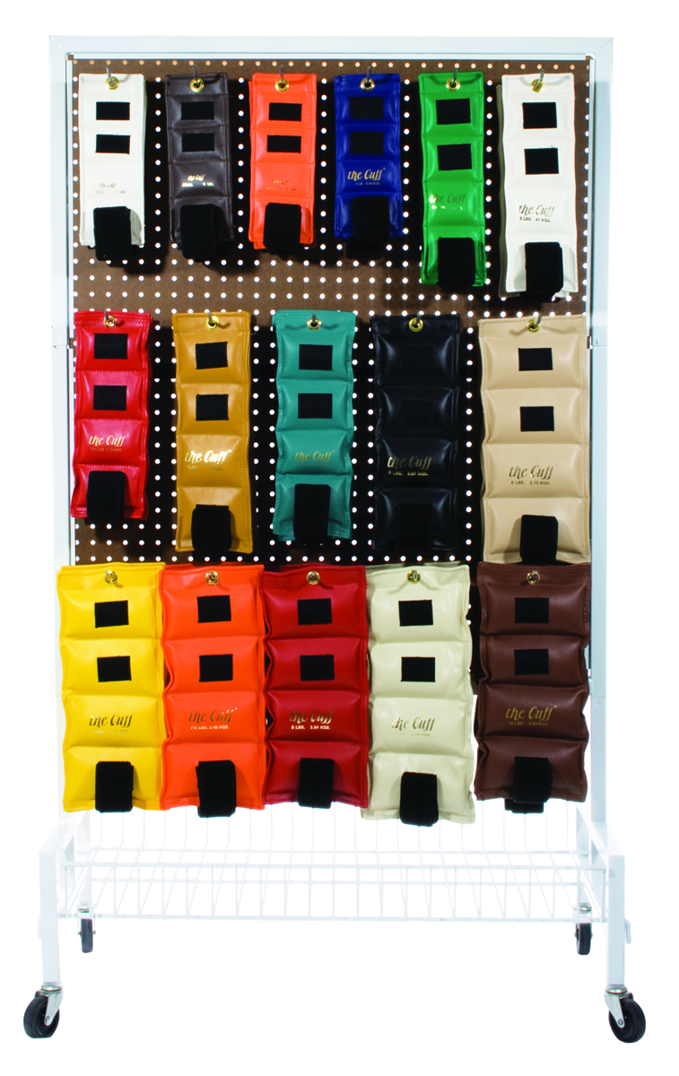 Cuff Deluxe Wrist and Ankle Weight W/ Mobile Rack, 32 Piece Set