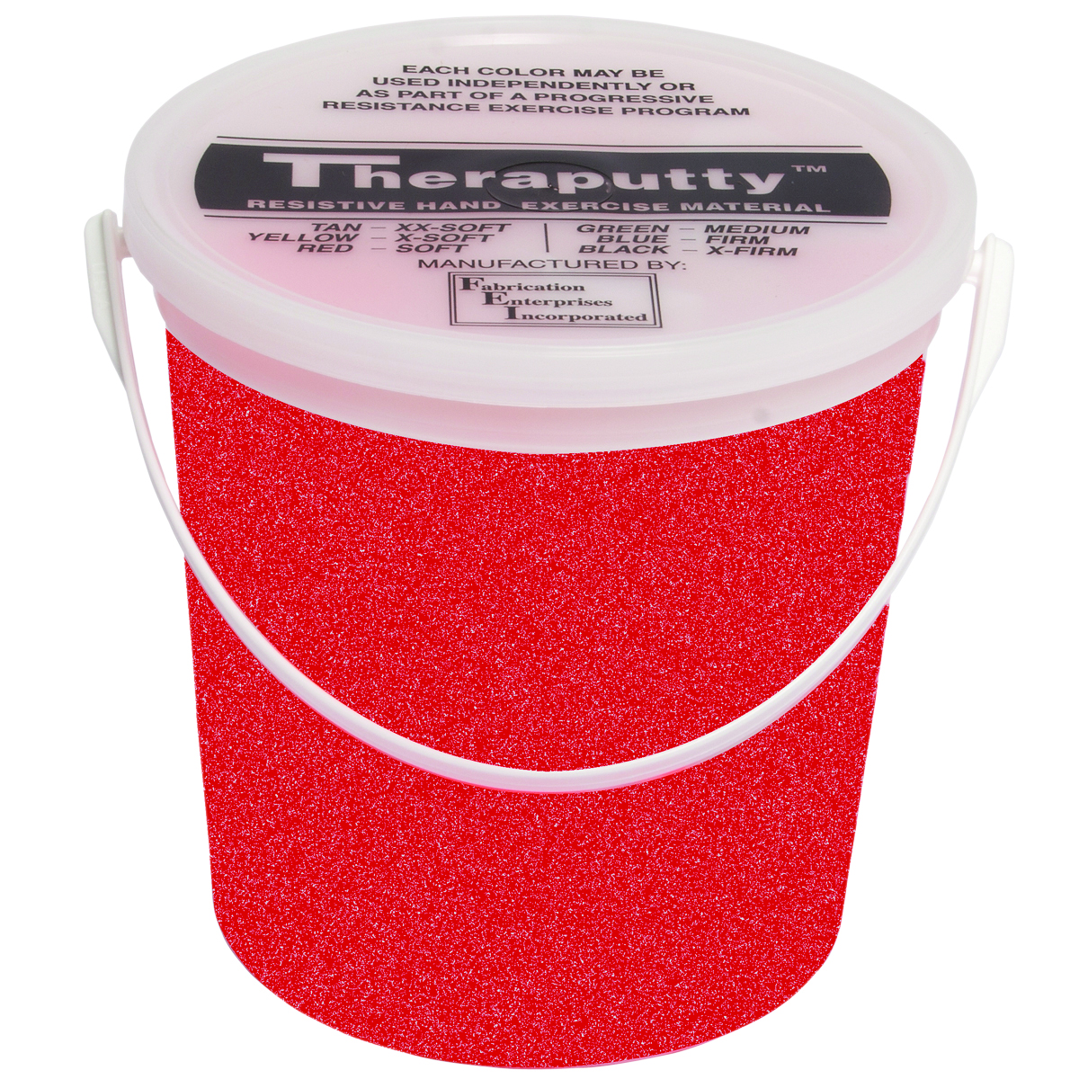 Cando 10-2785 5 lbs Sparkle Theraputty Exercise Material, Red - Soft