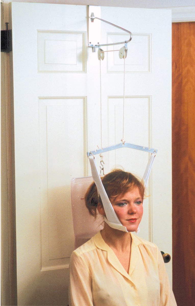 Overdoor Cervical Traction with Head Halter