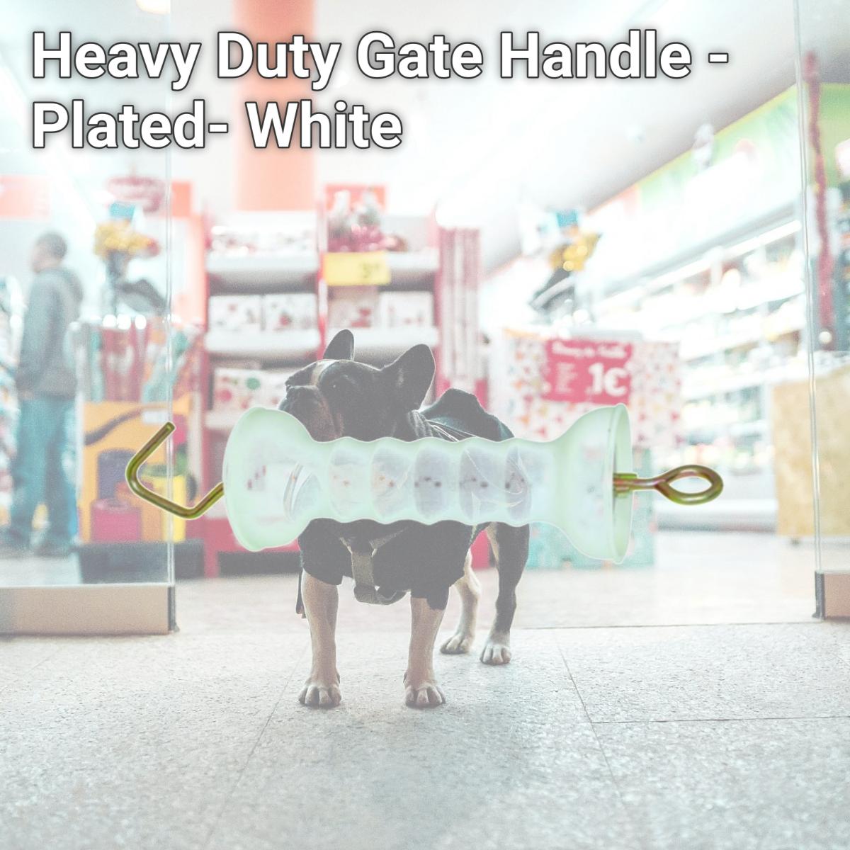 Picture of Field Guardian 665303 Heavy Duty Gate Handle - Plated- White