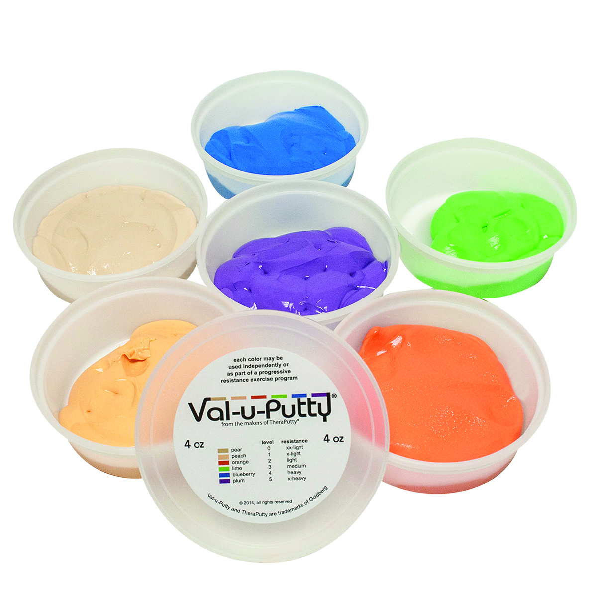 4 oz Exercise Putty - 6 Piece