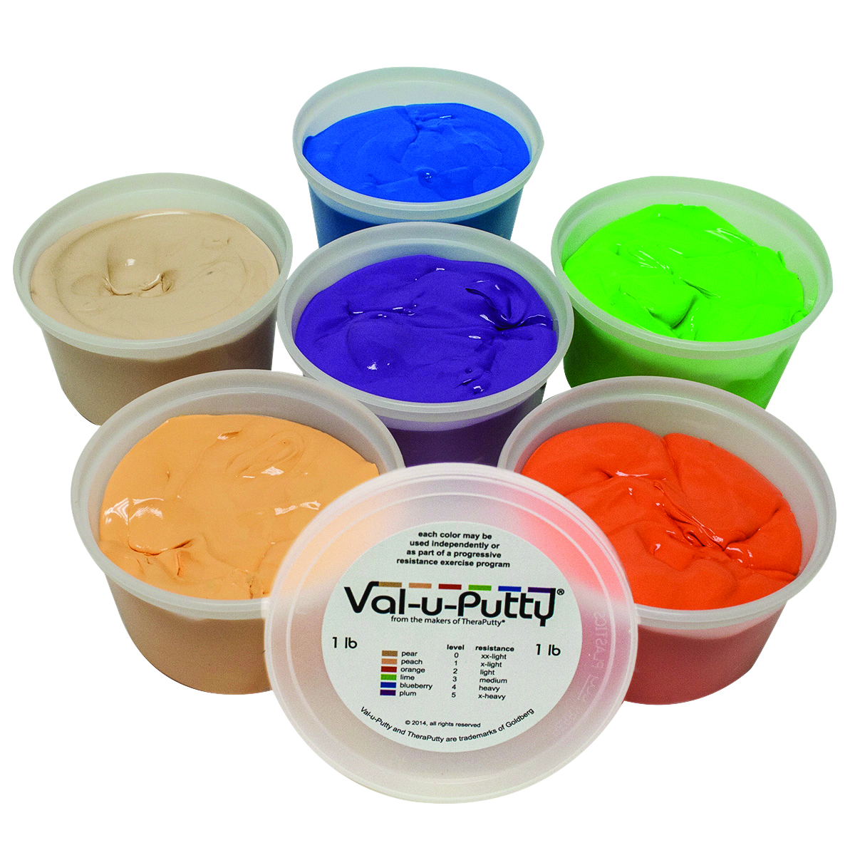 10-3946 1 lbs Exercise Putty - 6 Piece