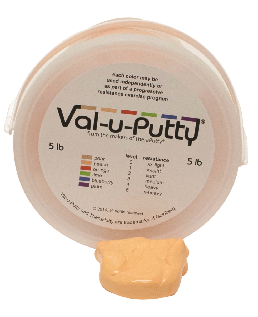 10-3951 5 lbs Exercise Putty, Peach - Extra Soft