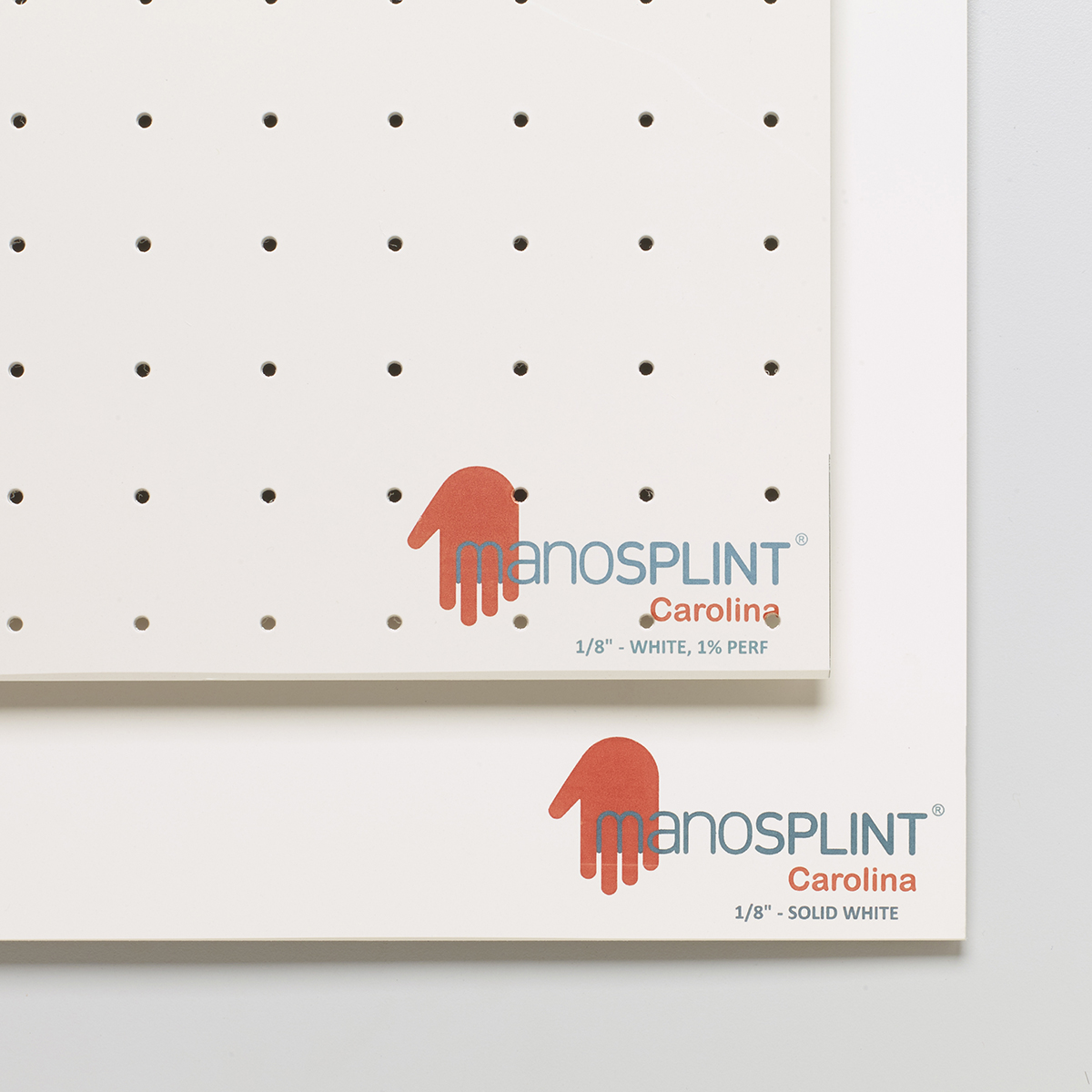 24-5120-1 0.13 x 12 x 18 in. Carolina Splint, Solid White - 1 Sheet
