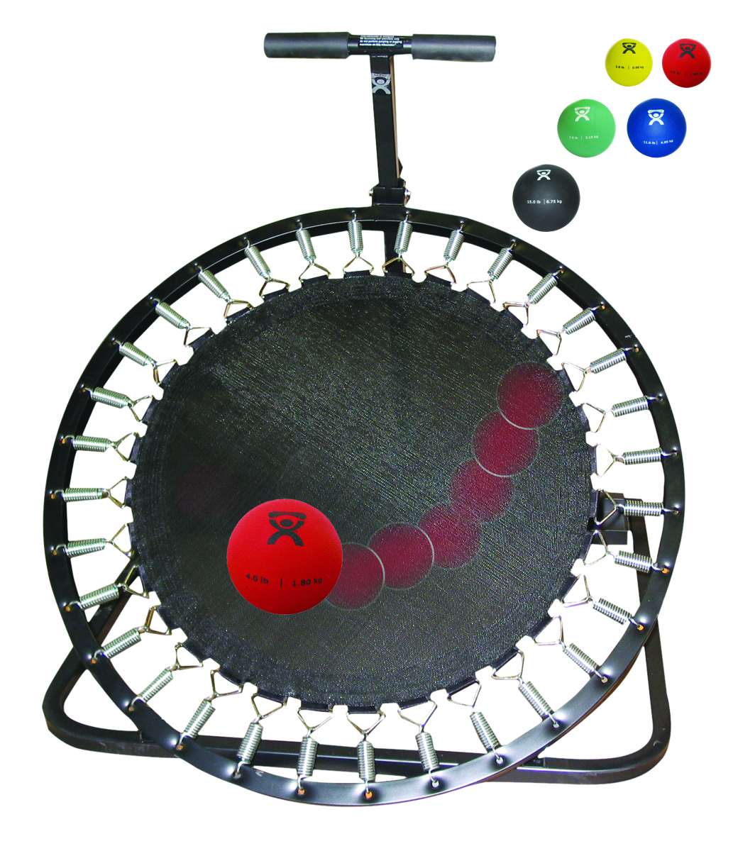 10-3137 Adjustable Ball Rebounder Set with Circular Rebounder & Vertical Metal Rack - Set of 5