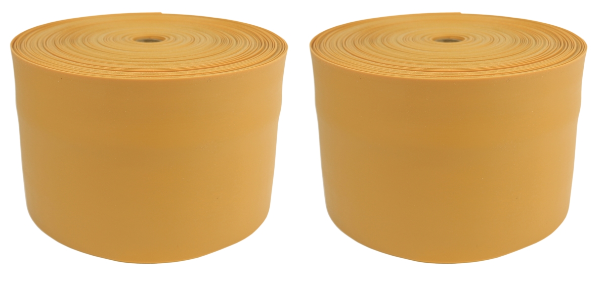 100 Yard Twin Pak Latex Free Exercise Band, Gold